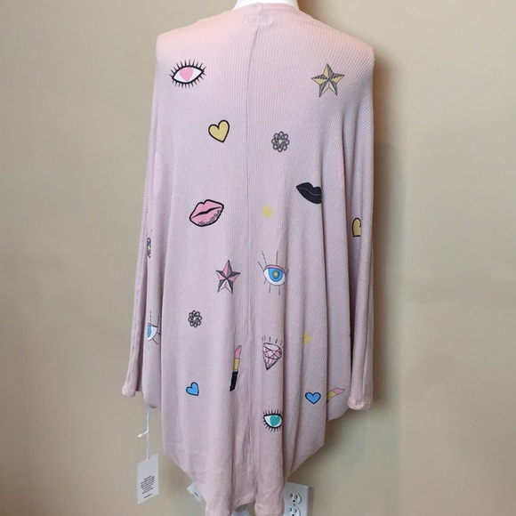 Lauren Moshi Blush Cardigan Isle Drape Glam - Picture 5 of 7